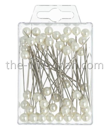 Flory. Spilli Con Perla Bianco-8mm 65mm-55pz