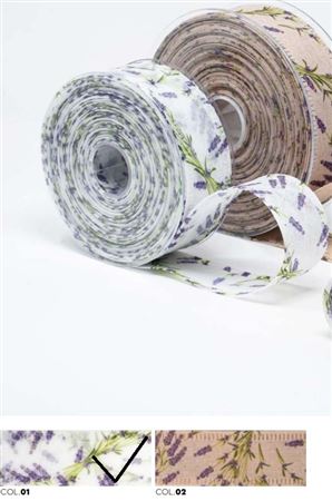 Nastri. Canvas Lavanda Mm40x25mt Col.01