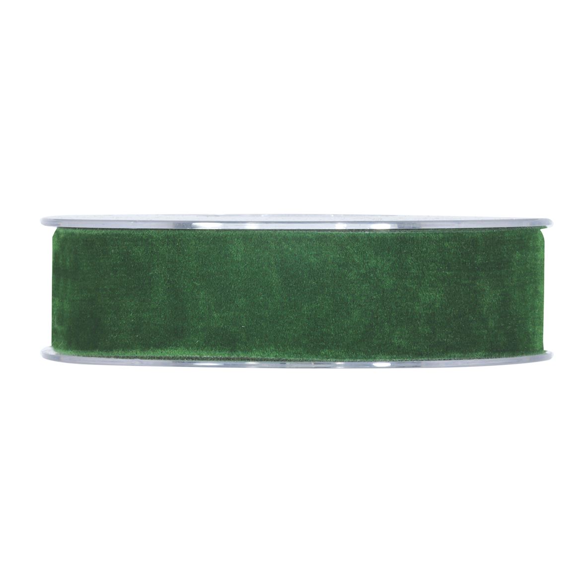 Nastri. Double Velvet Mm25x7mt - Dark Green