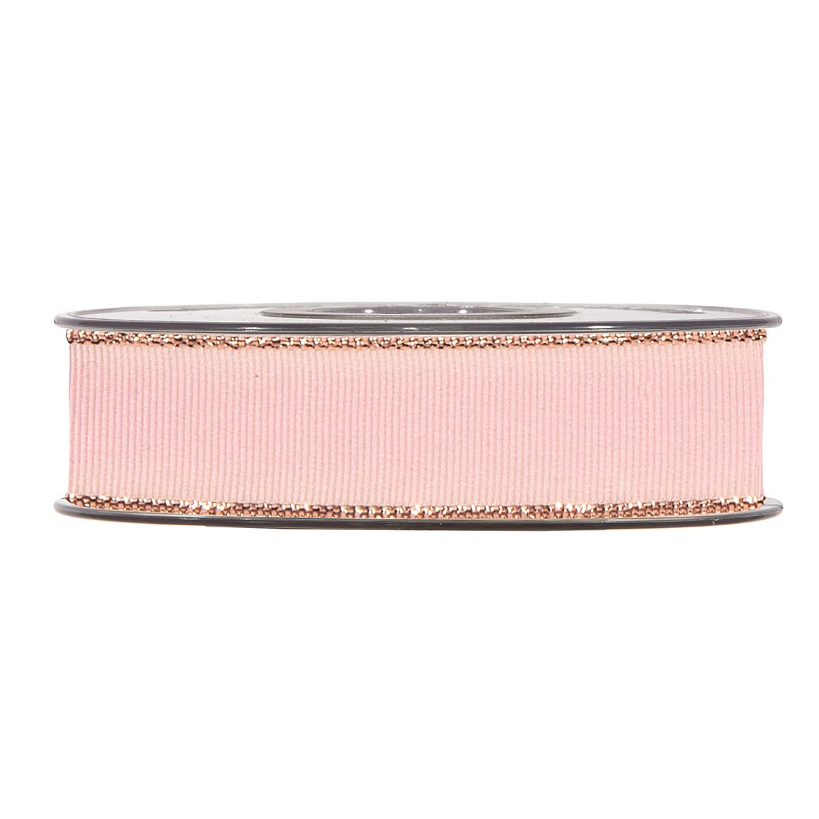 Nastri. Gold Line Gros Grain Mm25x20mt Pink