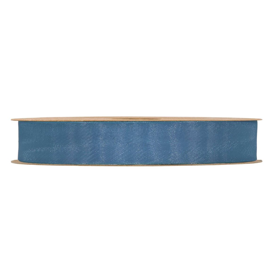 Nastri. Organza Matt Mm15x50m - Smokey Blue