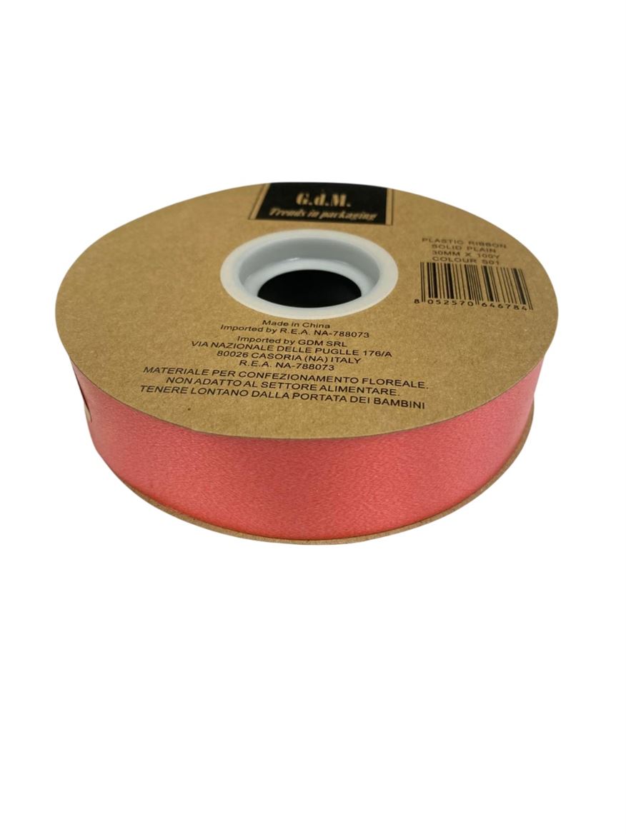 Nastri. Rondella 30mm X 100y. - Rosso