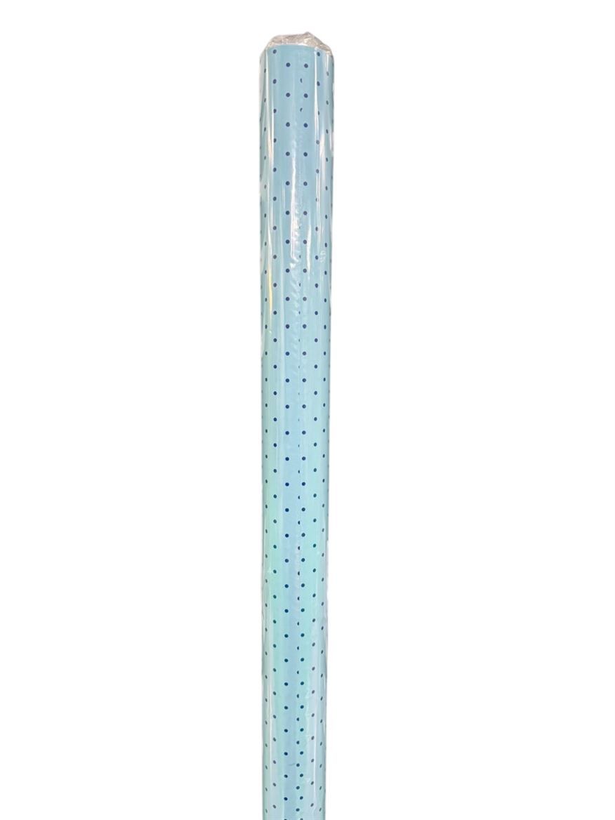 Rotolo Bob. Cartopack Pois 1x25m - Azzurro