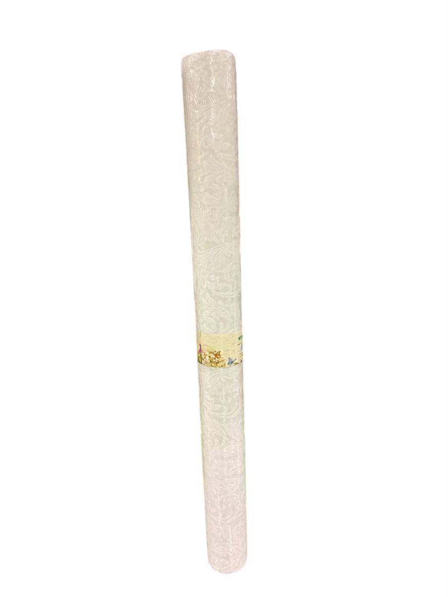Rotolo Bob. Damascato 80cm X 10yards - Bianco