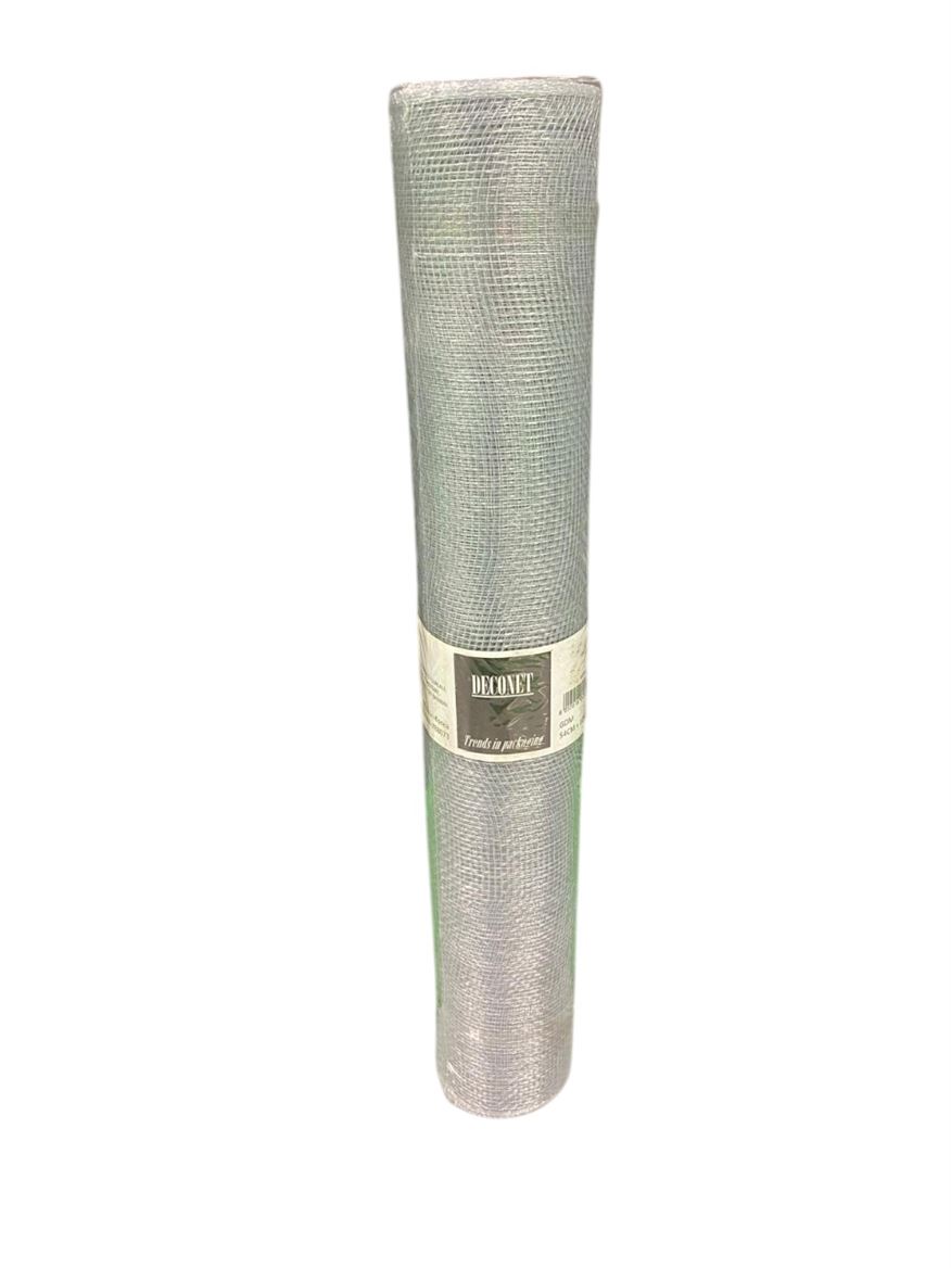 Rotolo Bob. Deconet 54cm X 10 Yard - Argento