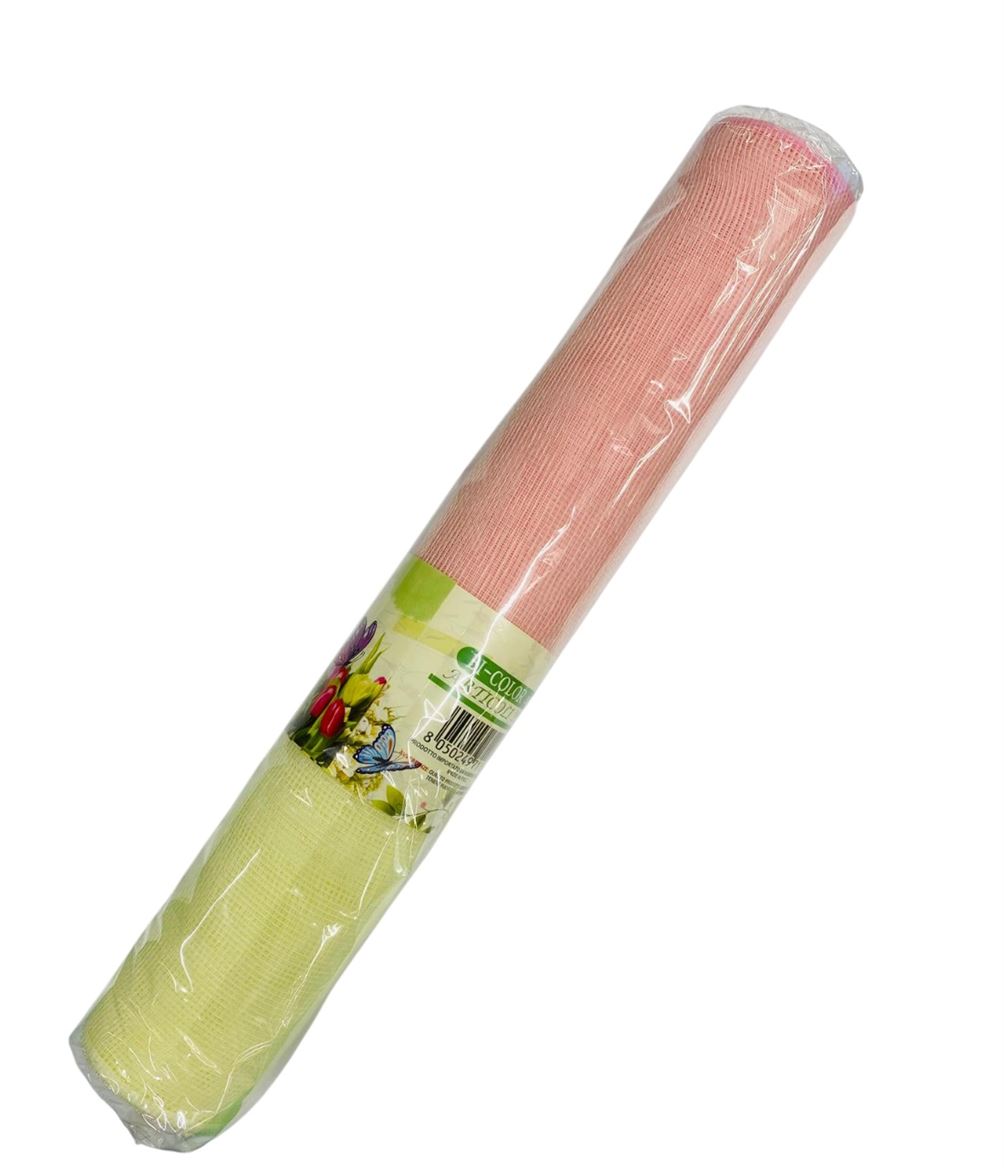 Rotolo Bob. Deconet Bicolor H53cm - Cream-pink