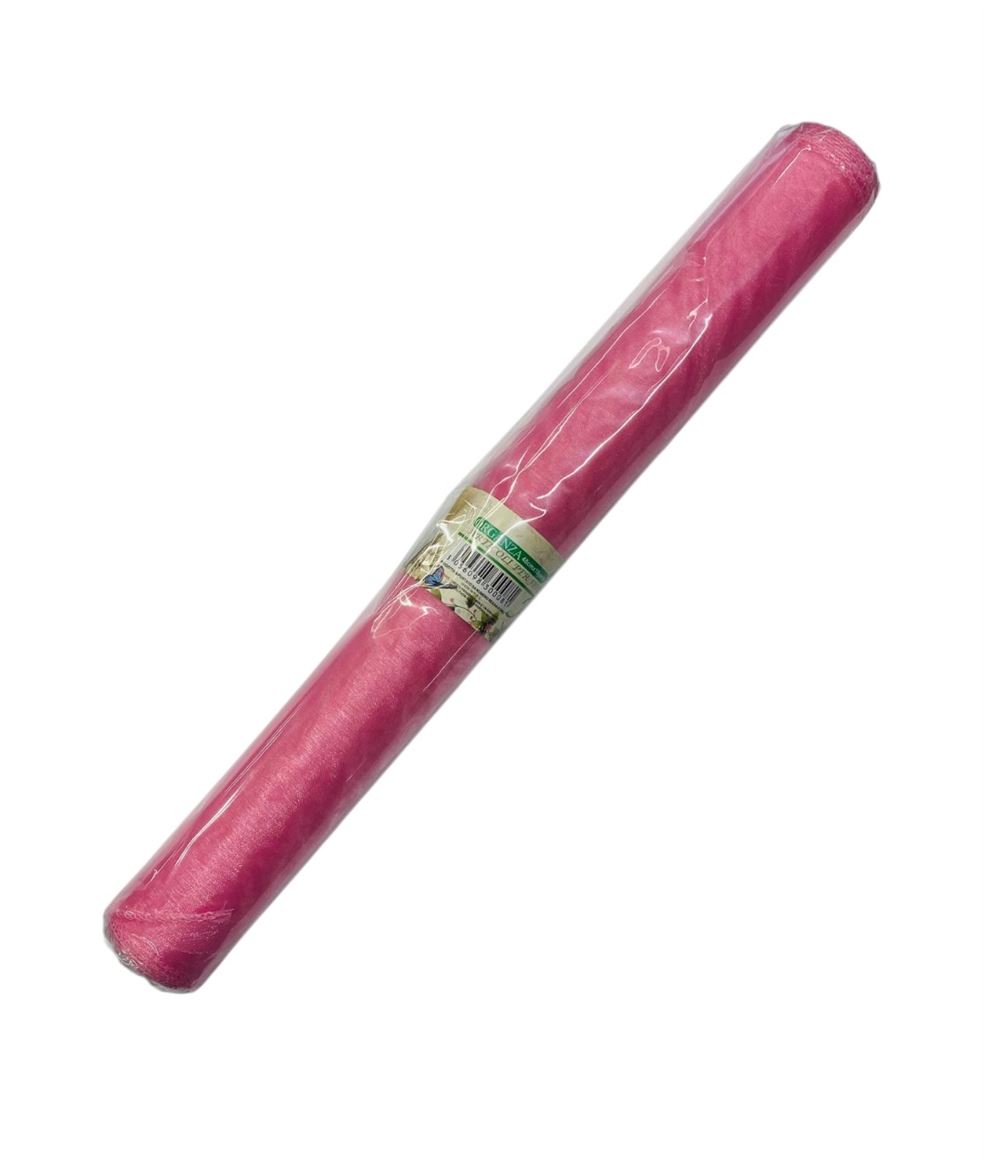 Rotolo Bob. Organza 48cm X 9mt - Rosa
