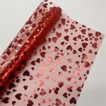 Rotolo Bob. Organza Cuore 48cm X 5y