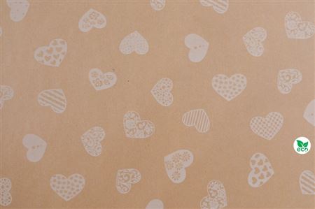 Rotolo Bob. Paper Cuore Bianco Cm100 X 20m