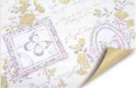 Rotolo Bob. Papillon Malva - Nocciola Cm100 X 25m