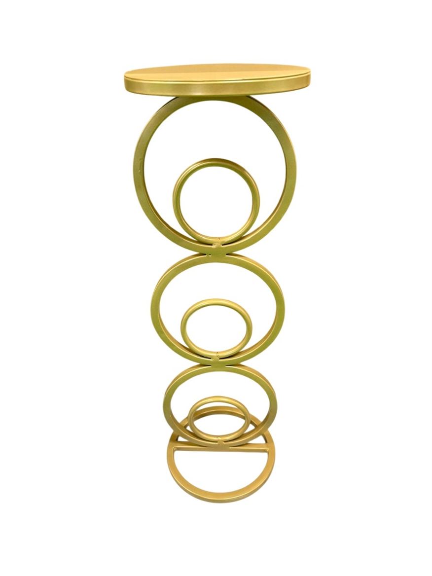 Strutture. Centrotavola Cerchi H.60 D.20 - Oro