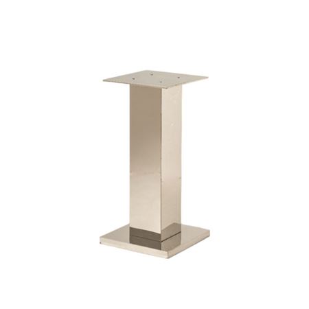 Strutture. Colonna Specchio Quadra Argento H.80cm