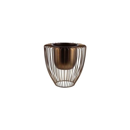 Strutture. P.pianta Metal Bronzo H26 D.26.5cm