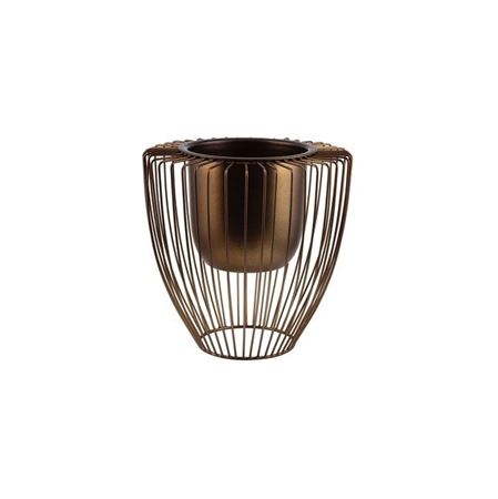 Strutture. P.pianta Metal Bronzo H31 D.34cm