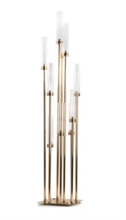 Strutture. Portacandele 10 Braccia Metallo H146cm