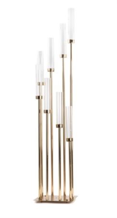 Strutture. Portacandele 8 Braccia Metallo H136cm