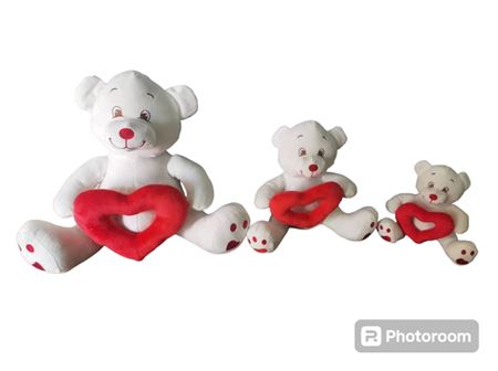 Sv. Orso Cuore Bucato 2 Colori 35cm