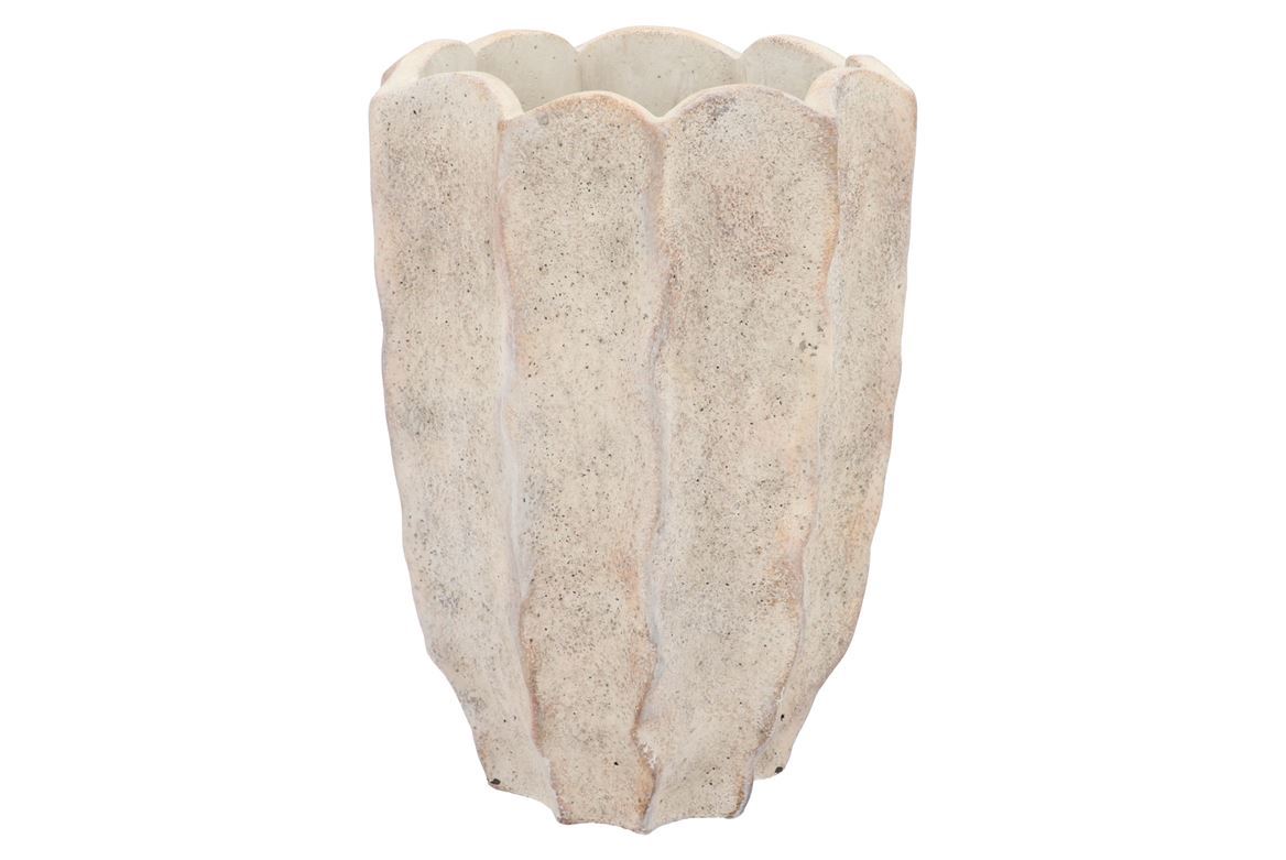 Vasi Ceramica. Alaska Wavy Sand Vase 22x21x30cm