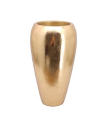 Vasi Ceramica. Alto Bombato Oro Lucido D.35 H.66cm