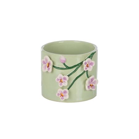 Vasi Ceramica. Caspò Orchidea Lilla D14h11cm