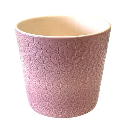 Vasi Ceramica. Caspò Svasato Rosa Antico D14 H12cm