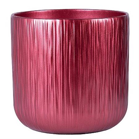 Vasi Ceramica. Caspo Camilla D24h24cm - Rosso