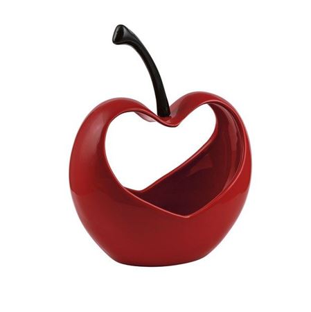 Vasi Ceramica. Ciliegia Cuore Rosso 21x10x17cm