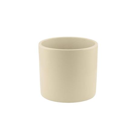 Vasi Ceramica. Cilindro Liscio D14h13cm - Avorio