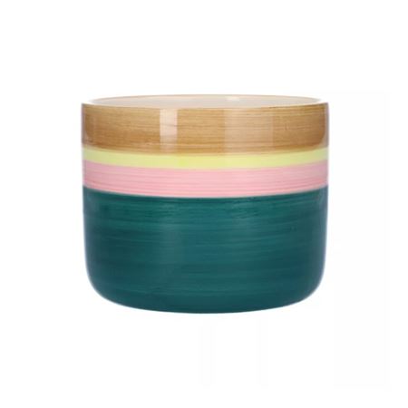 Vasi Ceramica. Cose D.13.5 H.11.5cm - Green/brown