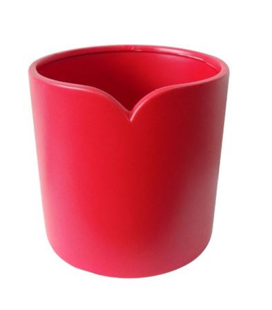 Vasi Ceramica. Cuore Rosso Lucido D.16,5 H.16