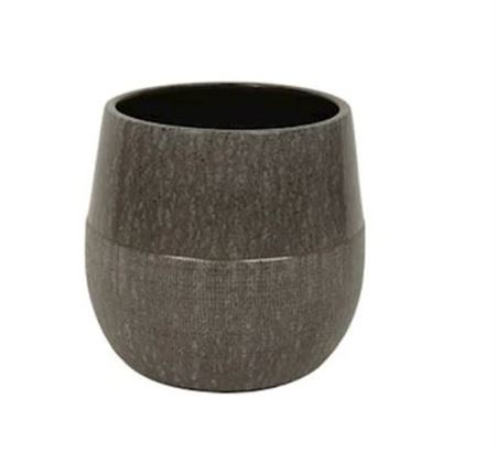 Vasi Ceramica. Drip Brown D18 H16