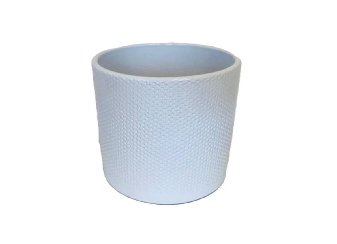 Vasi Ceramica. Evi175 White Gloss D.14.4 H17.4