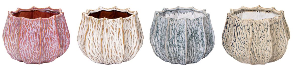 Vasi Ceramica. Fave Callas D25 H19cm - 4mix Col.