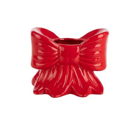 Vasi Ceramica. Fiocco Rosso 21x17 H16cm