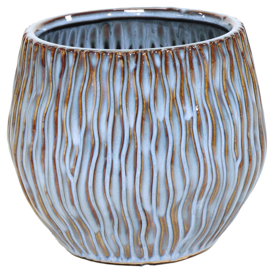 Vasi Ceramica. Ide Wave Egg Pot D18h16.5 - Ice