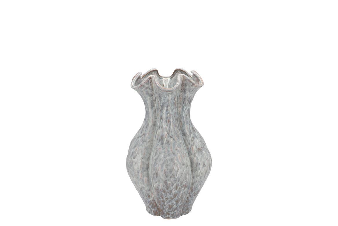 Vasi Ceramica. Inga Driss Grey 15x15x20cm