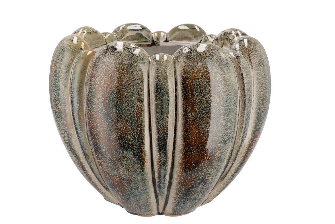 Vasi Ceramica. Inga Green Active Glaze 27x27x21cm