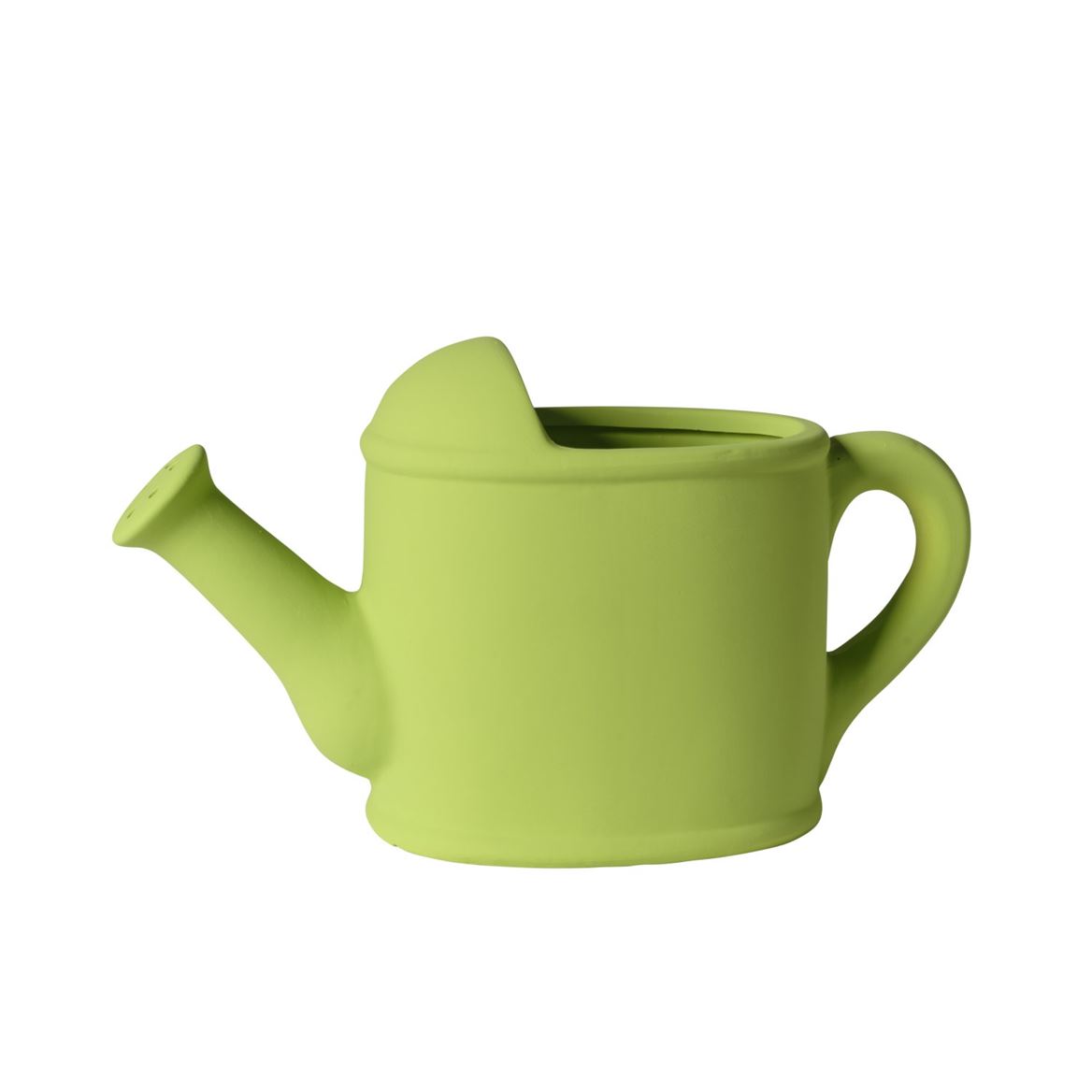 Vasi Ceramica. Innaffiatoio 28x12x17cm - Lt.green