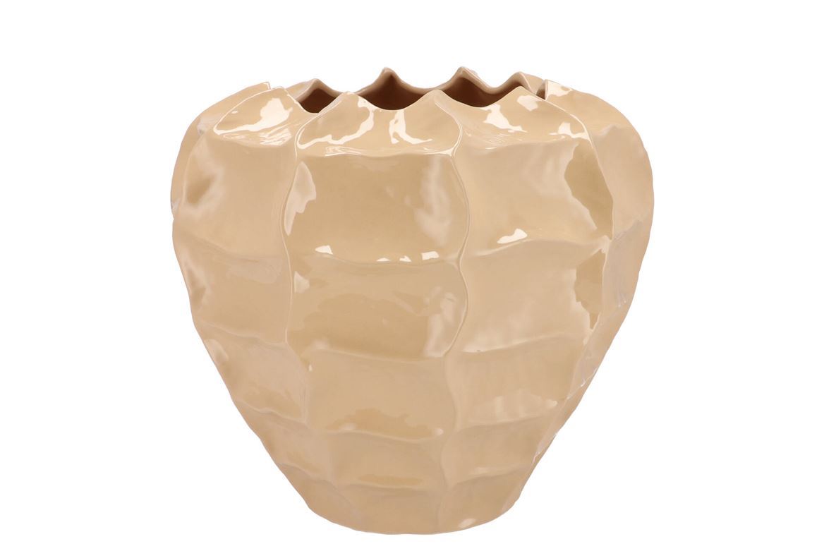 Vasi Ceramica. Lima Beige 30x30x28cm