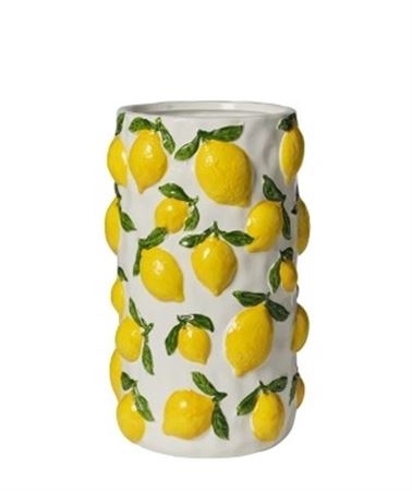 Vasi Ceramica. Limoni - 17x17x28cm Lucido
