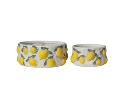 Vasi Ceramica. Limoni 2pz - 24x10-18x9cm