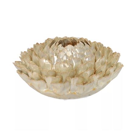 Vasi Ceramica. Lotus D.19 H.8.5cm - Beige