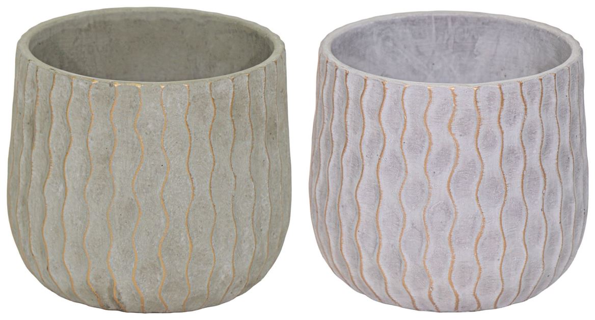 Vasi Ceramica. Murray Wave Cauldron D20h17- 2mix C
