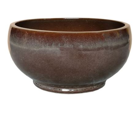 Vasi Ceramica. Noble Bowl Low D28 H14cm -macchiato