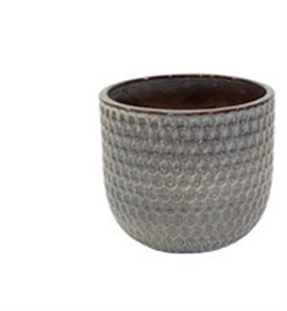 Vasi Ceramica. Noble Egg Facet D40 H36 - Macchiato