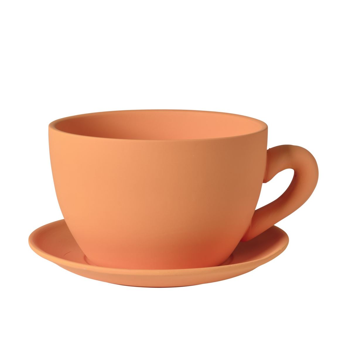 Vasi Ceramica. Tazza + Piattino 29x23x14cm - Orang