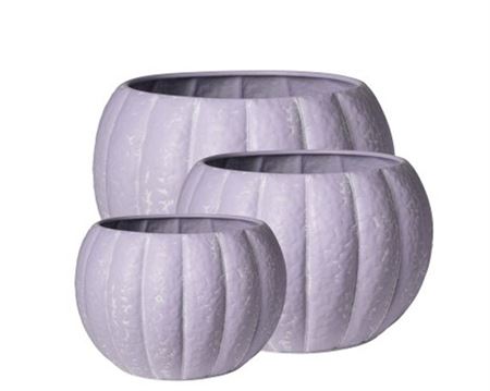 Vasi Metallo. 3 Ciotole D54-42-31h36-29-24 - Purpl
