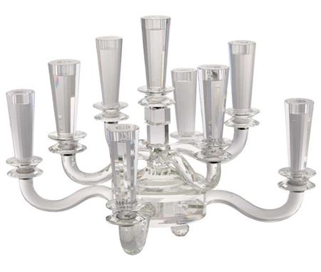 Wedd. Candelabro 9 Fiamme L. 54x54 H.40cm