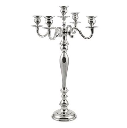 Wedd. Candeliere Alluminio H.120 D.53cm