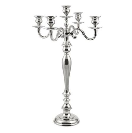 Wedd. Candeliere Alluminio H.76 D.37cm